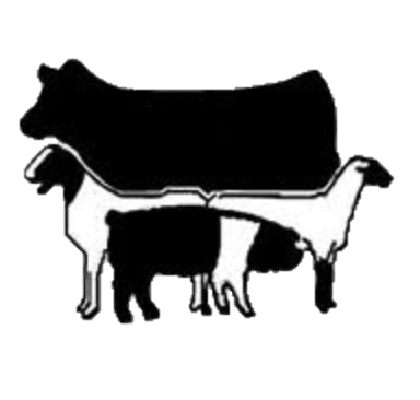 clipart of a cow, sheep, and a goat